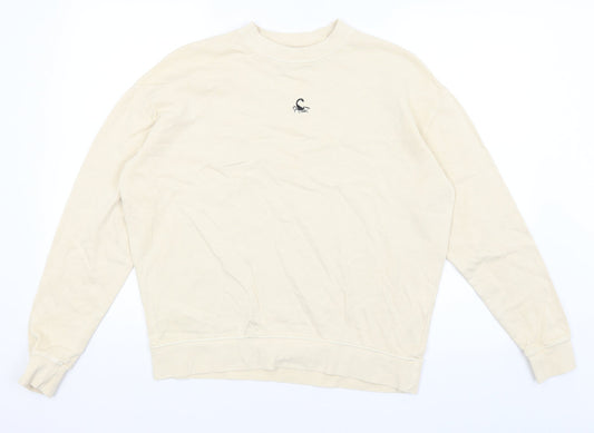 Womens UK Size 6 Topshop Beige Pullover Jumper