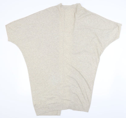 Warehouse Womens Beige   Wrap Jumper Size L