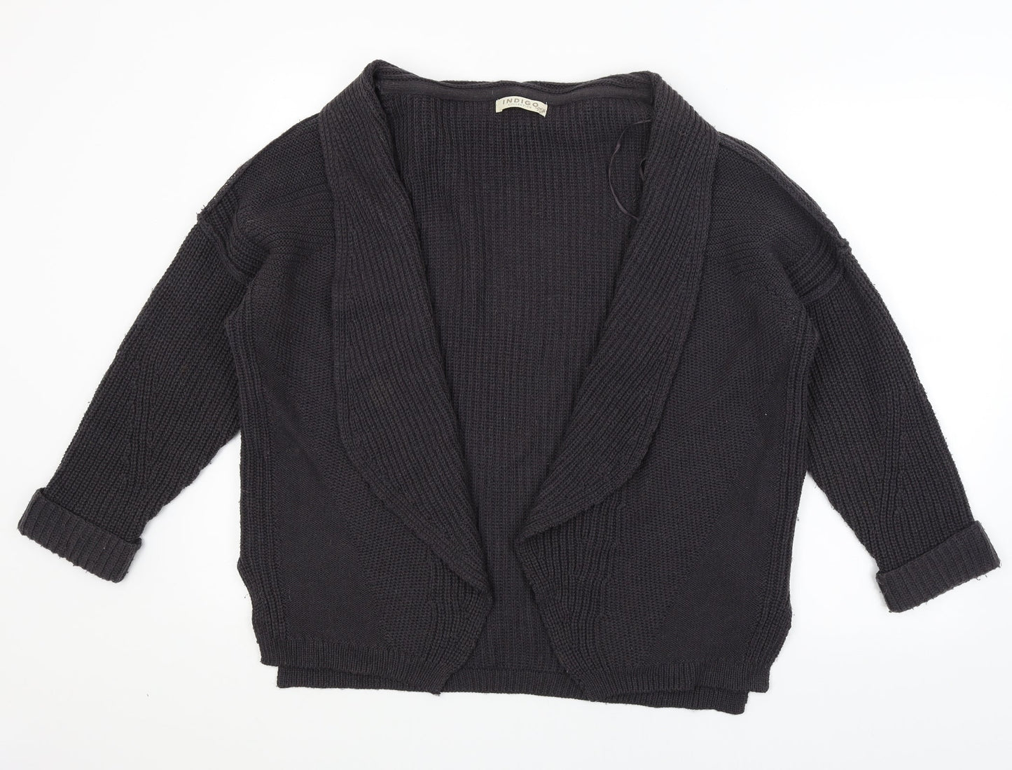 Womens UK Size 12 M&S Black Wrap Jumper