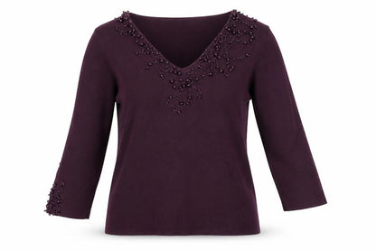 Womens UK Size 12 Sky Purple Basic T-Shirt