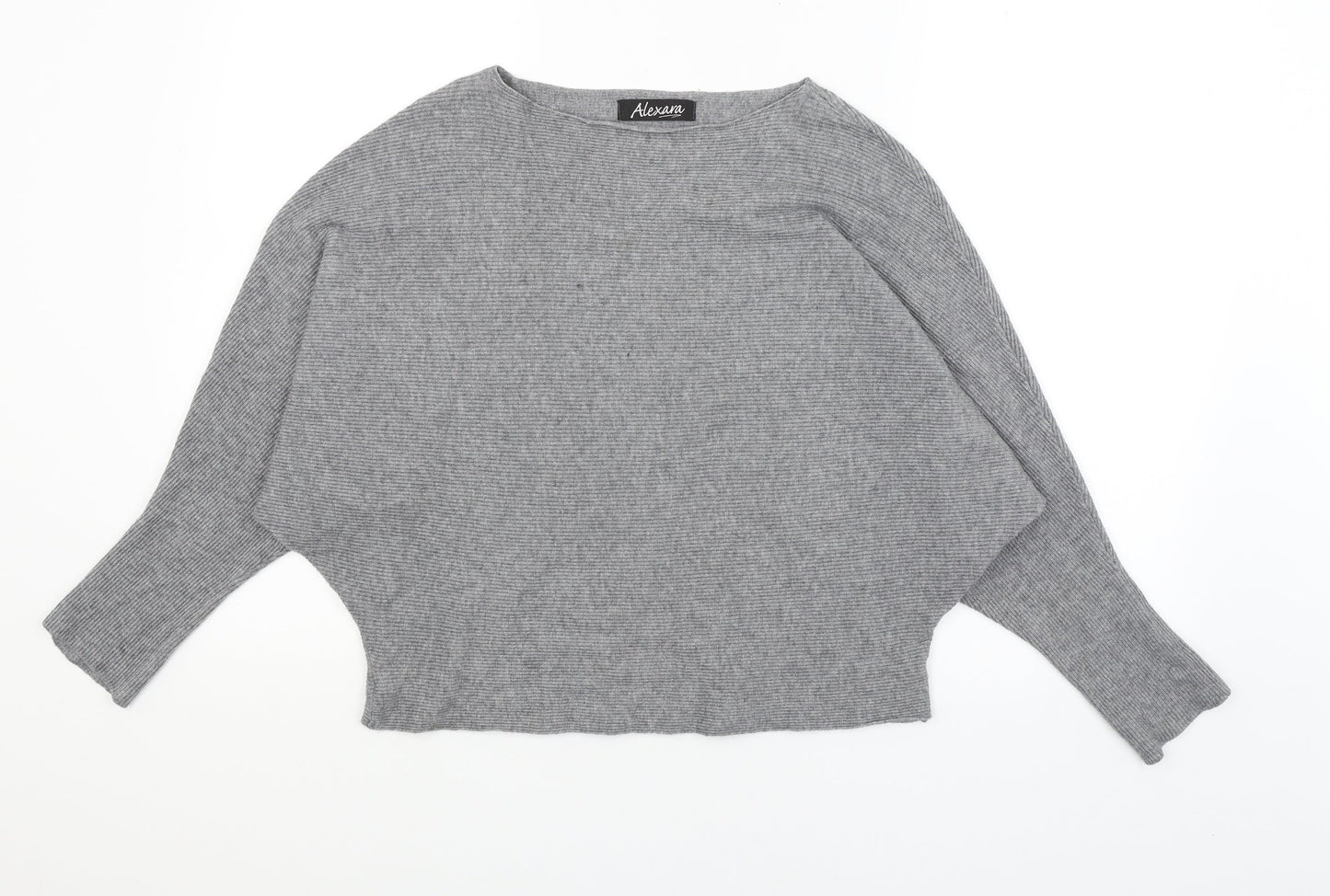 Womens UK Size M Alexara Grey Pullover Jumper