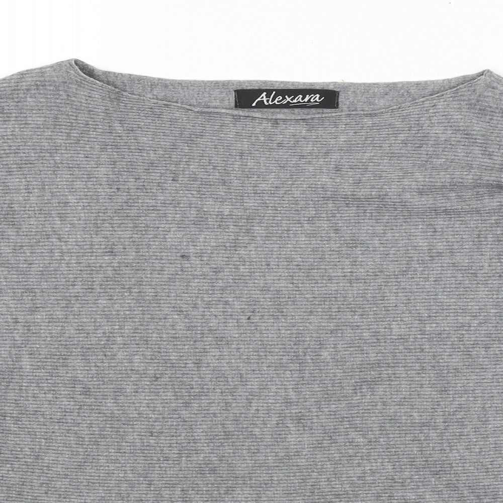 Womens UK Size M Alexara Grey Pullover Jumper