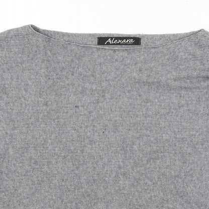 Womens UK Size M Alexara Grey Pullover Jumper