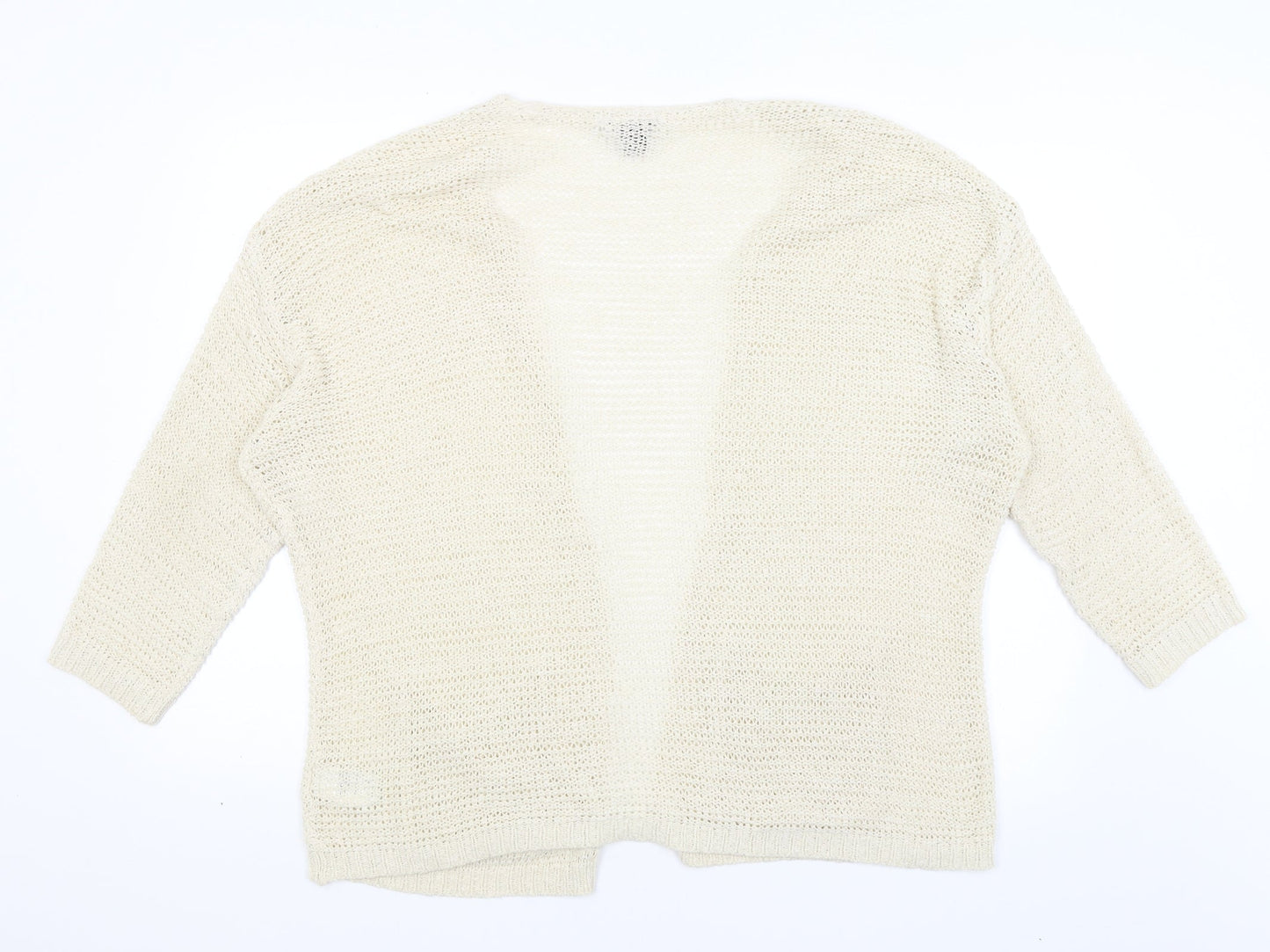 Womens UK Size L H&M Ivory Wrap Jumper