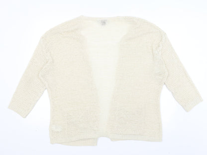 Womens UK Size L H&M Ivory Wrap Jumper