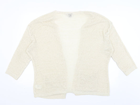 Womens UK Size L H&M Ivory Wrap Jumper