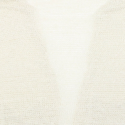 Womens UK Size L H&M Ivory Wrap Jumper