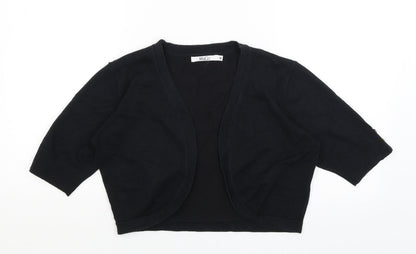 Womens UK Size M M&Co Black Wrap Jumper