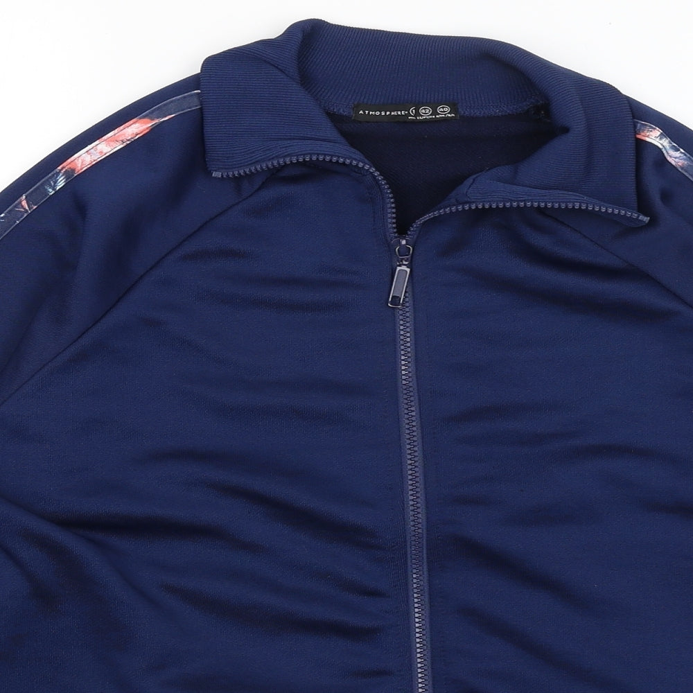 Womens UK Size 14 Atmosphere Blue Full Zip Jumper