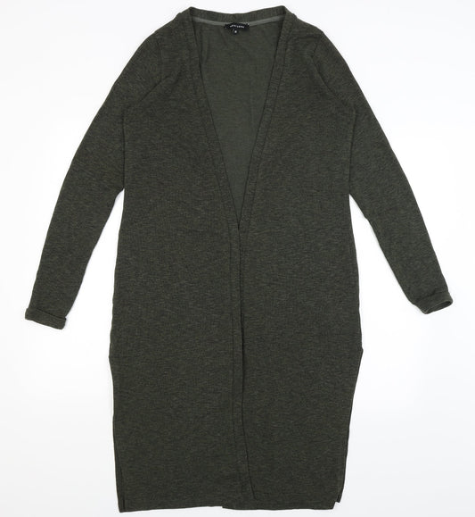 Womens UK Size 12 New Look Green Wrap Jumper