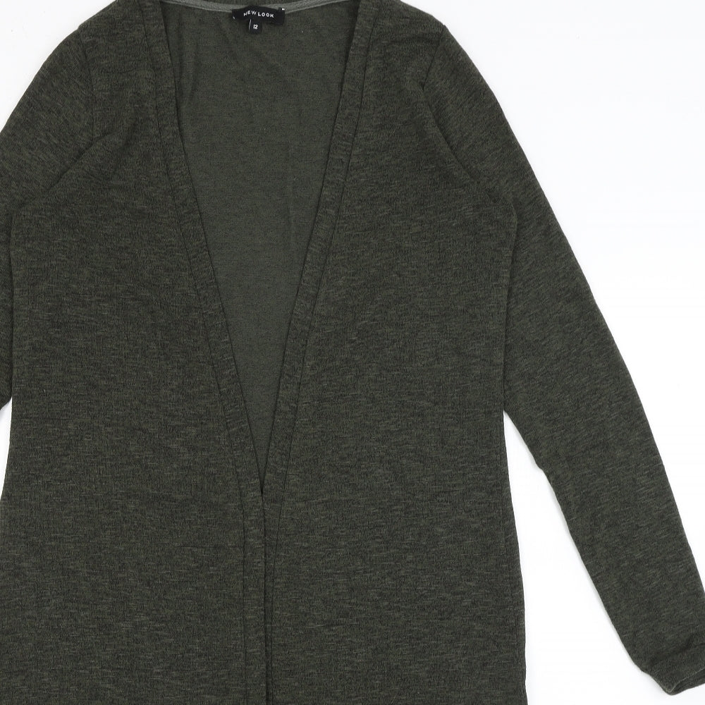 Womens UK Size 12 New Look Green Wrap Jumper