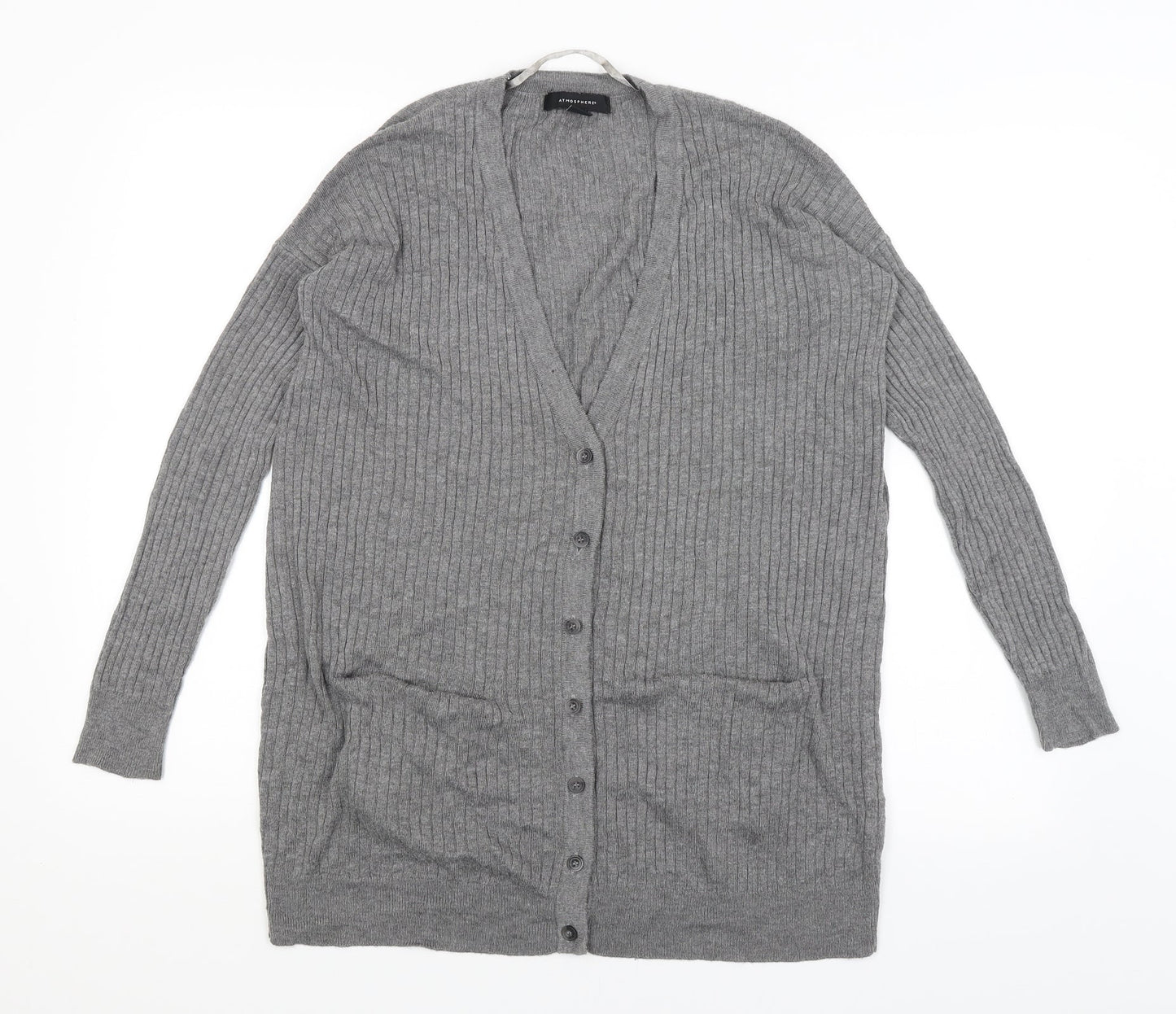 Womens UK Size 8 Atmosphere Grey Cardigan Jumper