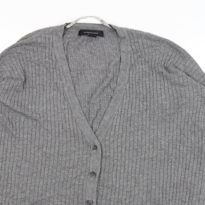 Womens UK Size 8 Atmosphere Grey Cardigan Jumper