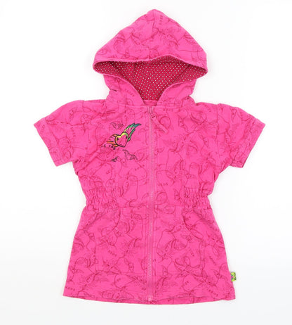 Me Too Girls Pink Paisley  Full Zip Hoodie Size 6 Years