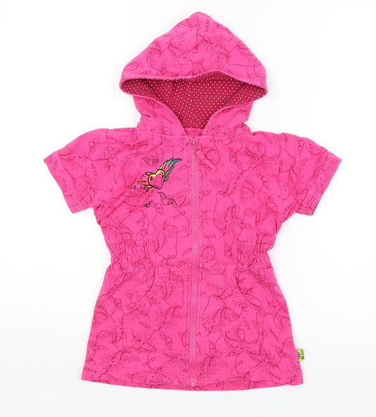 Me Too Girls Pink Paisley  Full Zip Hoodie Size 6 Years