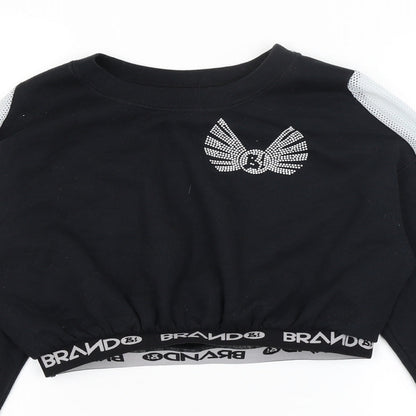 Gildan Womens Black   Pullover Jumper Size S