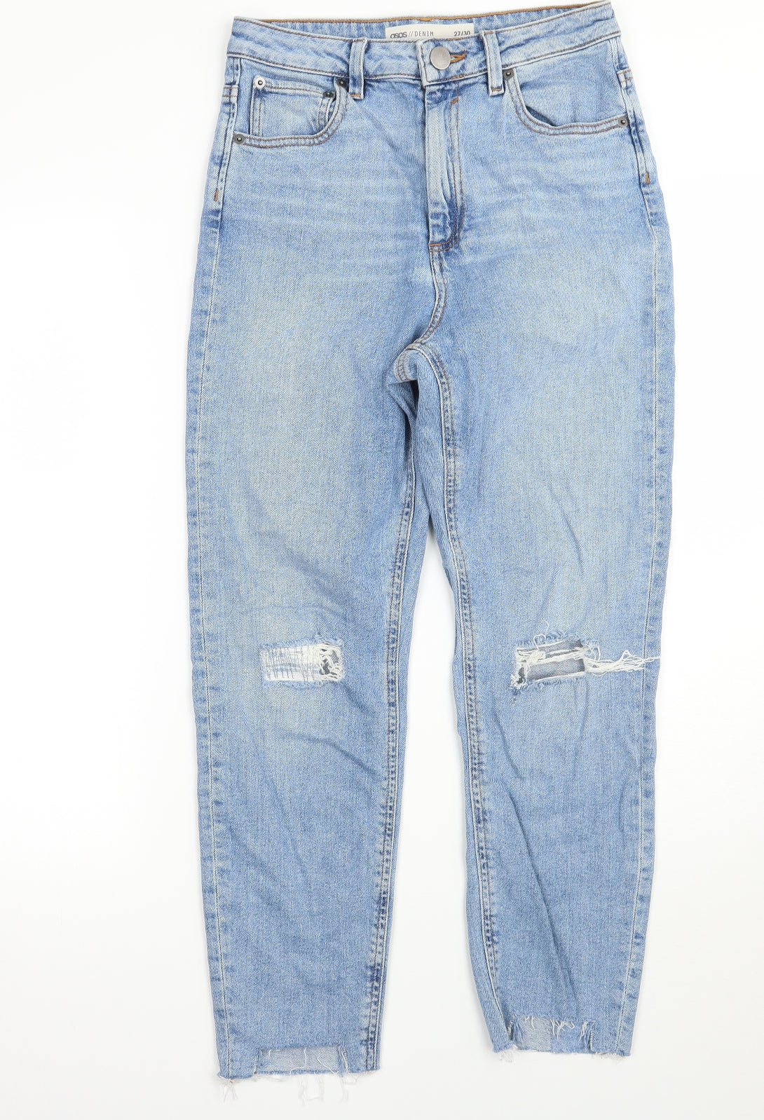 ASOS Womens Blue   Mom Jeans Size 27 L30 in