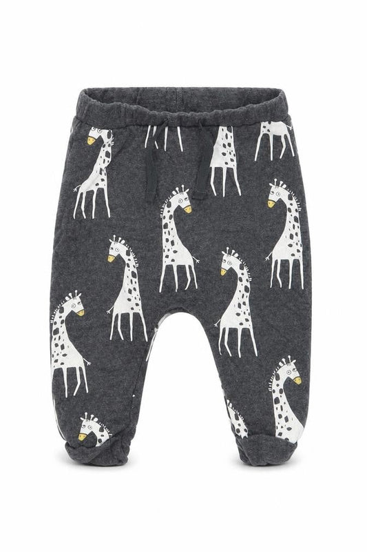 Front view of Next Baby Grey sweatpants, size 3-6, Months