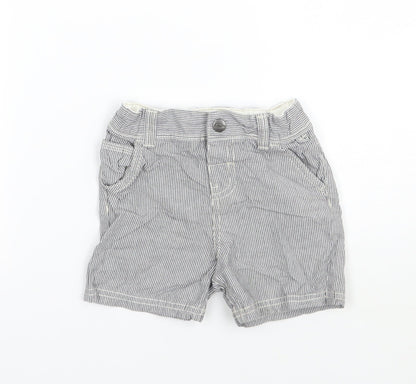 TU Baby White Striped  Cropped Leggings Size 9-12 Months