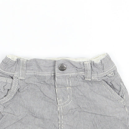 TU Baby White Striped  Cropped Leggings Size 9-12 Months