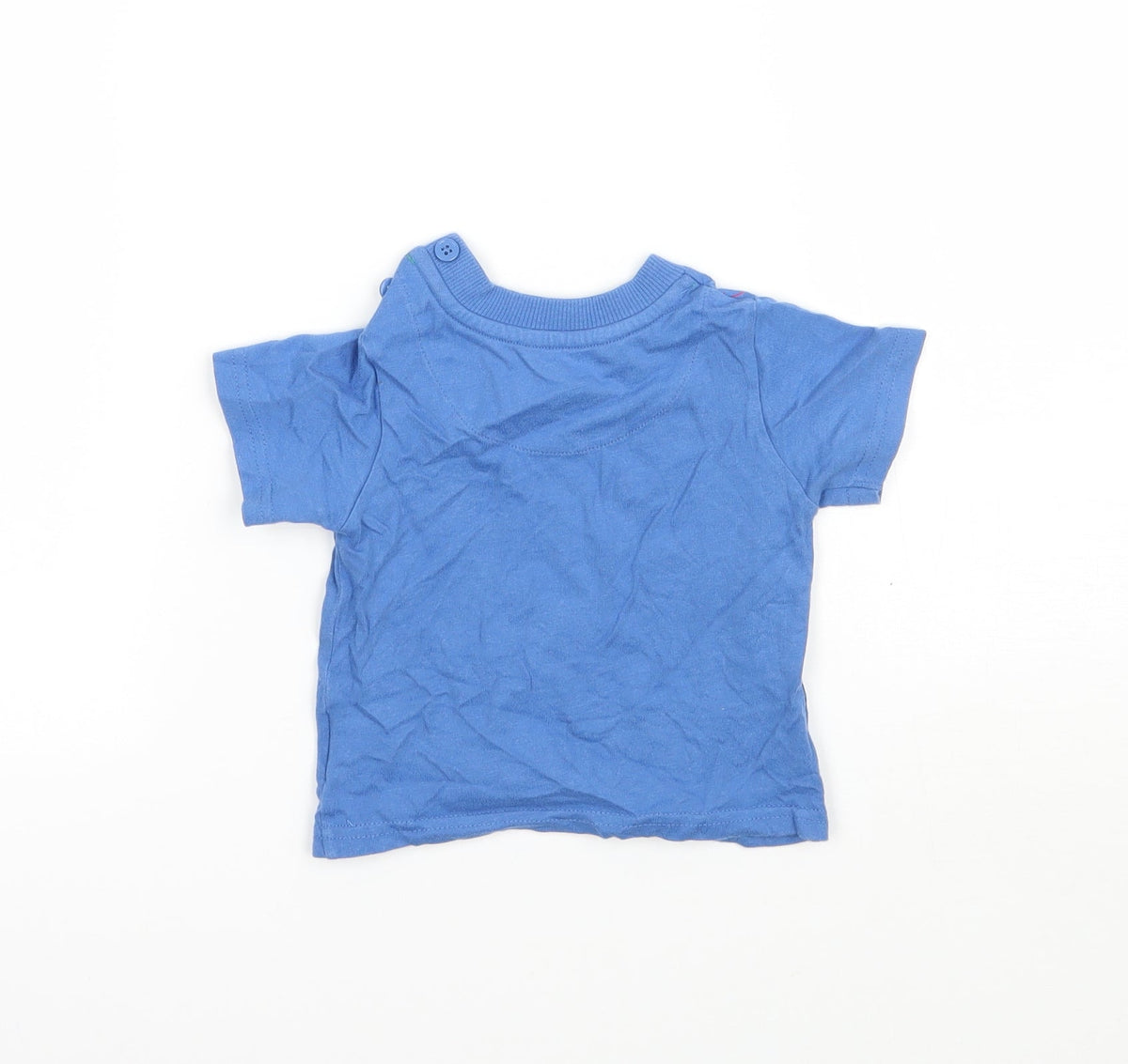 John Lewis Boys Blue   Basic T-Shirt Size 3-6 Months
