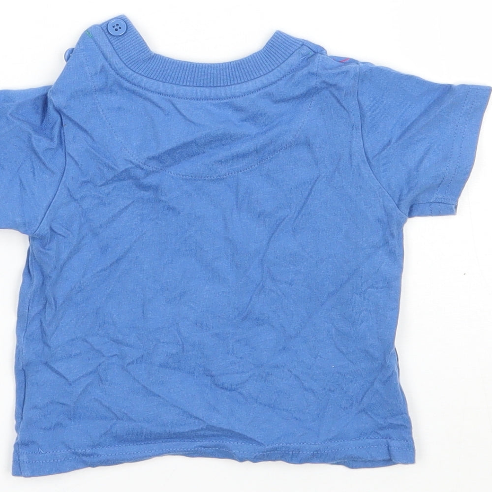 John Lewis Boys Blue   Basic T-Shirt Size 3-6 Months