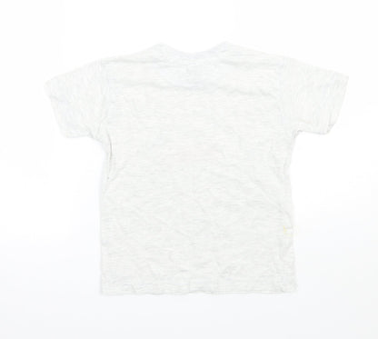 Preworn Boys Grey   Basic T-Shirt Size 3-4 Years