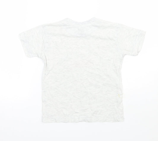 Preworn Boys Grey   Basic T-Shirt Size 3-4 Years