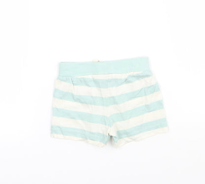 Primark Boys Green Striped  Cropped Trousers One Size