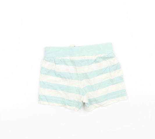 Primark Boys Green Striped  Cropped Trousers One Size