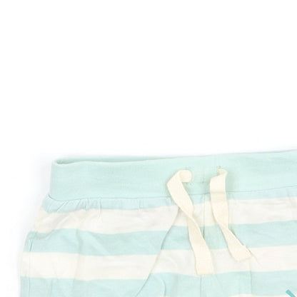 Primark Boys Green Striped  Cropped Trousers One Size