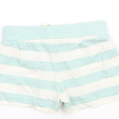 Primark Boys Green Striped  Cropped Trousers One Size