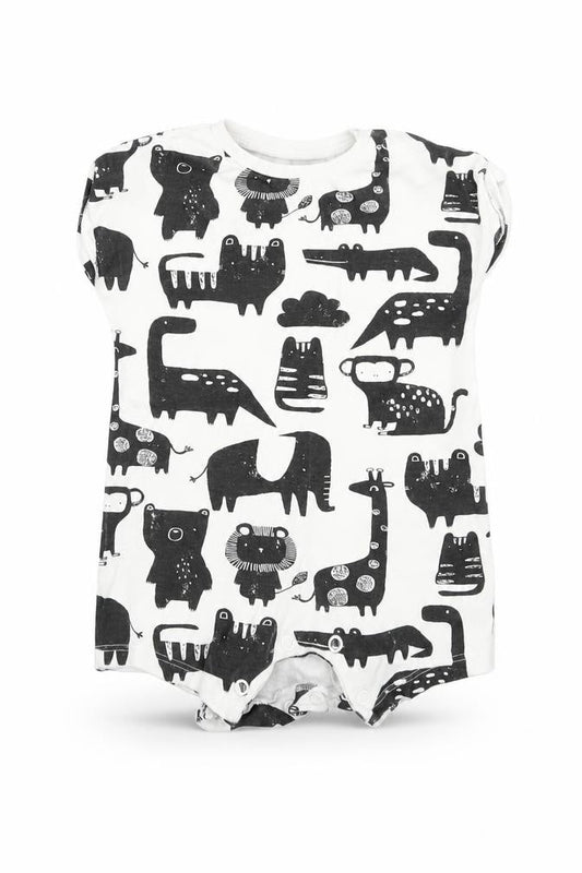 NEXT Baby White Geometric  Babygrow One-Piece Size 0-3 Months