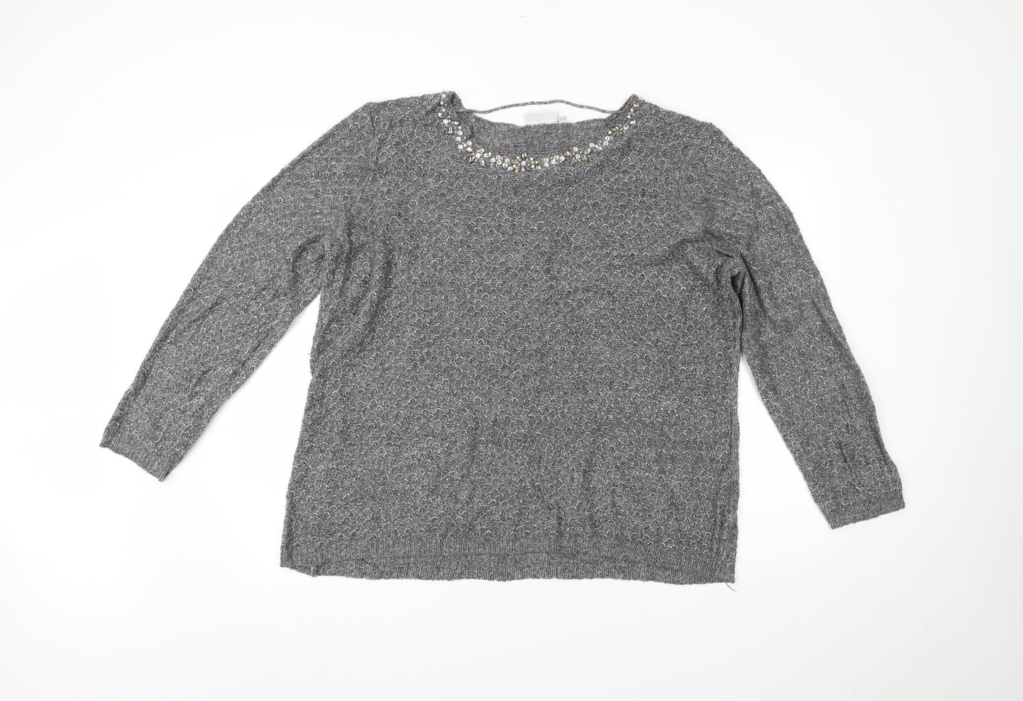 Womens UK Size XL CANDA Grey Pullover Jumper