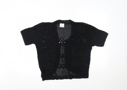 Womens UK Size 2XL Remel London Black Cardigan Jumper