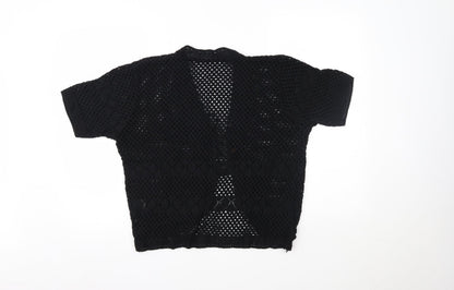 Womens UK Size 2XL Remel London Black Cardigan Jumper