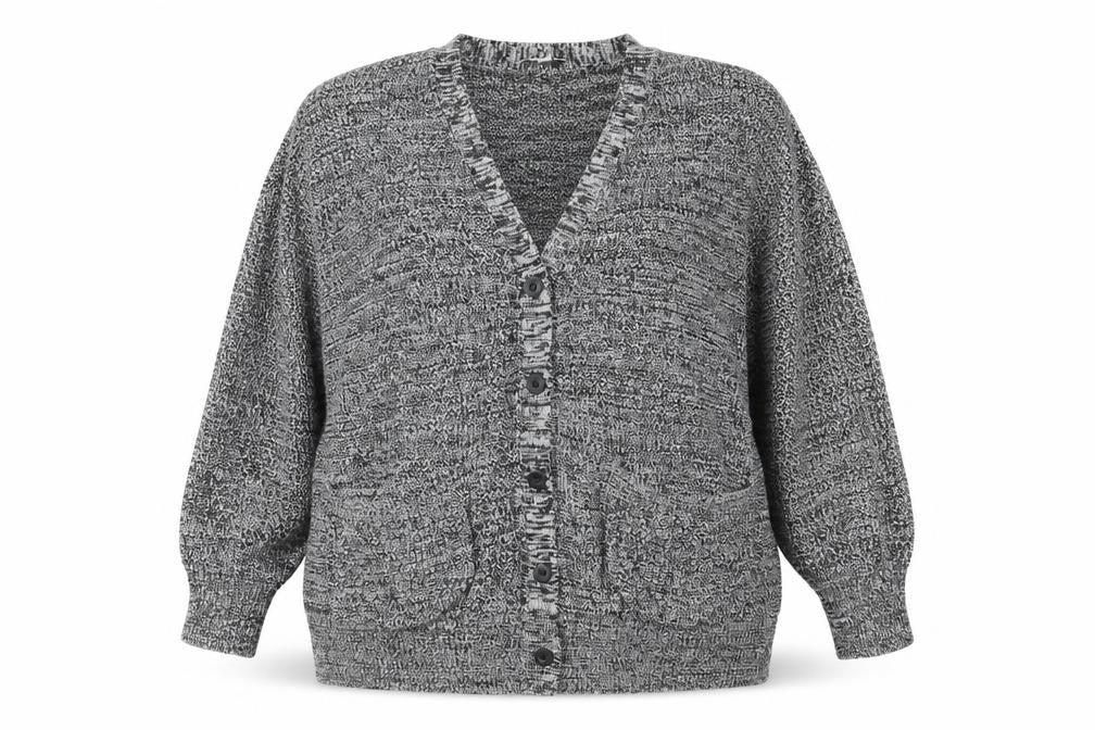 Womens UK Size L Simply Be Grey Cardigan Jumper