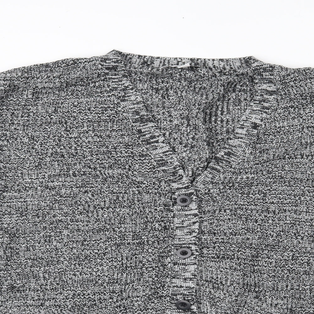 Womens UK Size L Simply Be Grey Cardigan Jumper