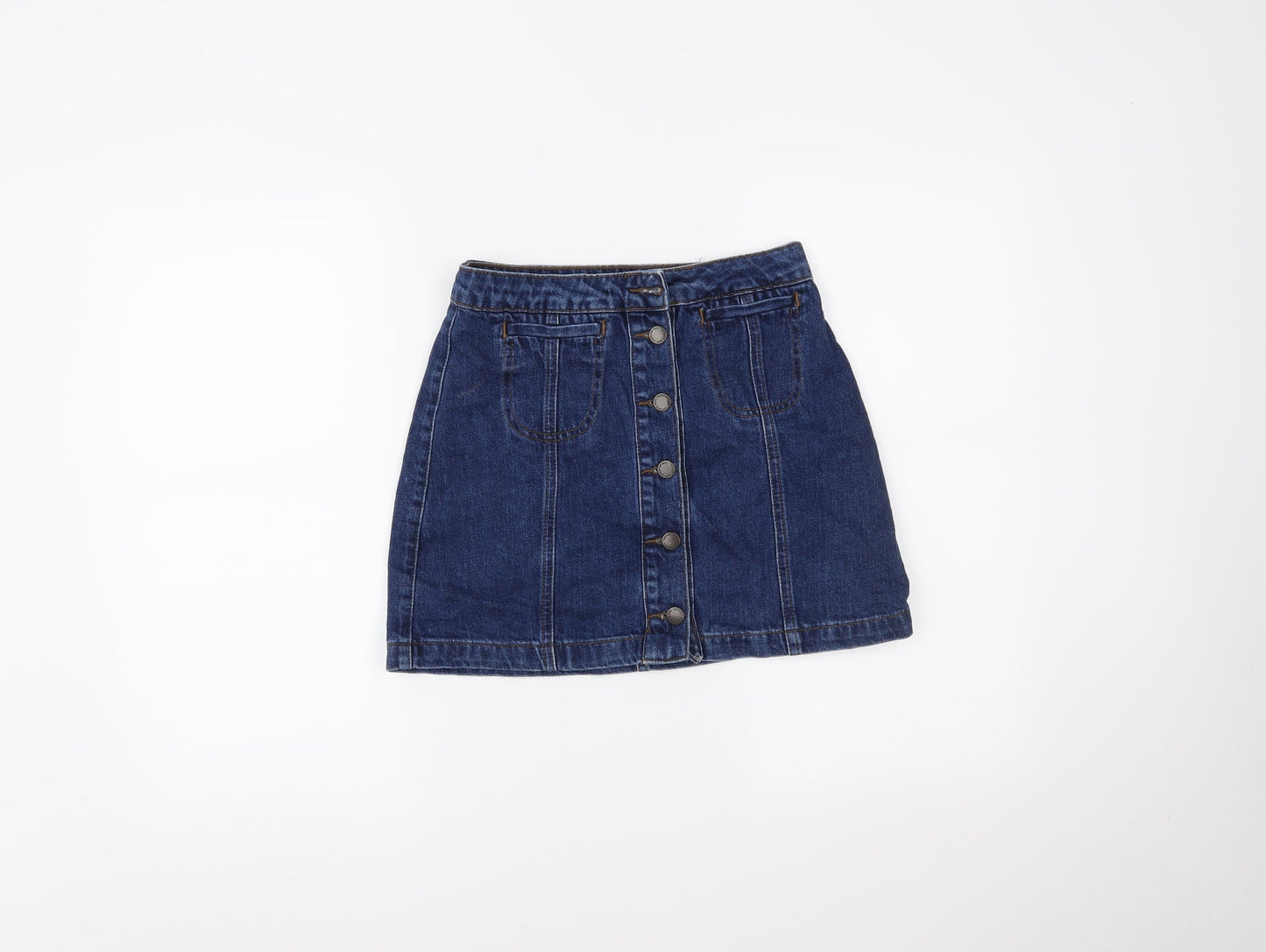 Womens UK Size 25 in Topshop Maxi Denim Skirt