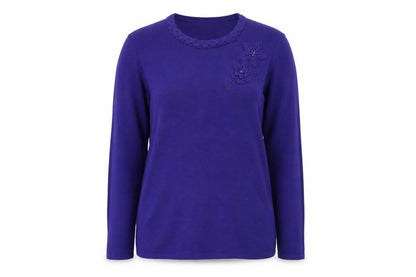 Fay Louise Womens Purple   Pullover Jumper Size M