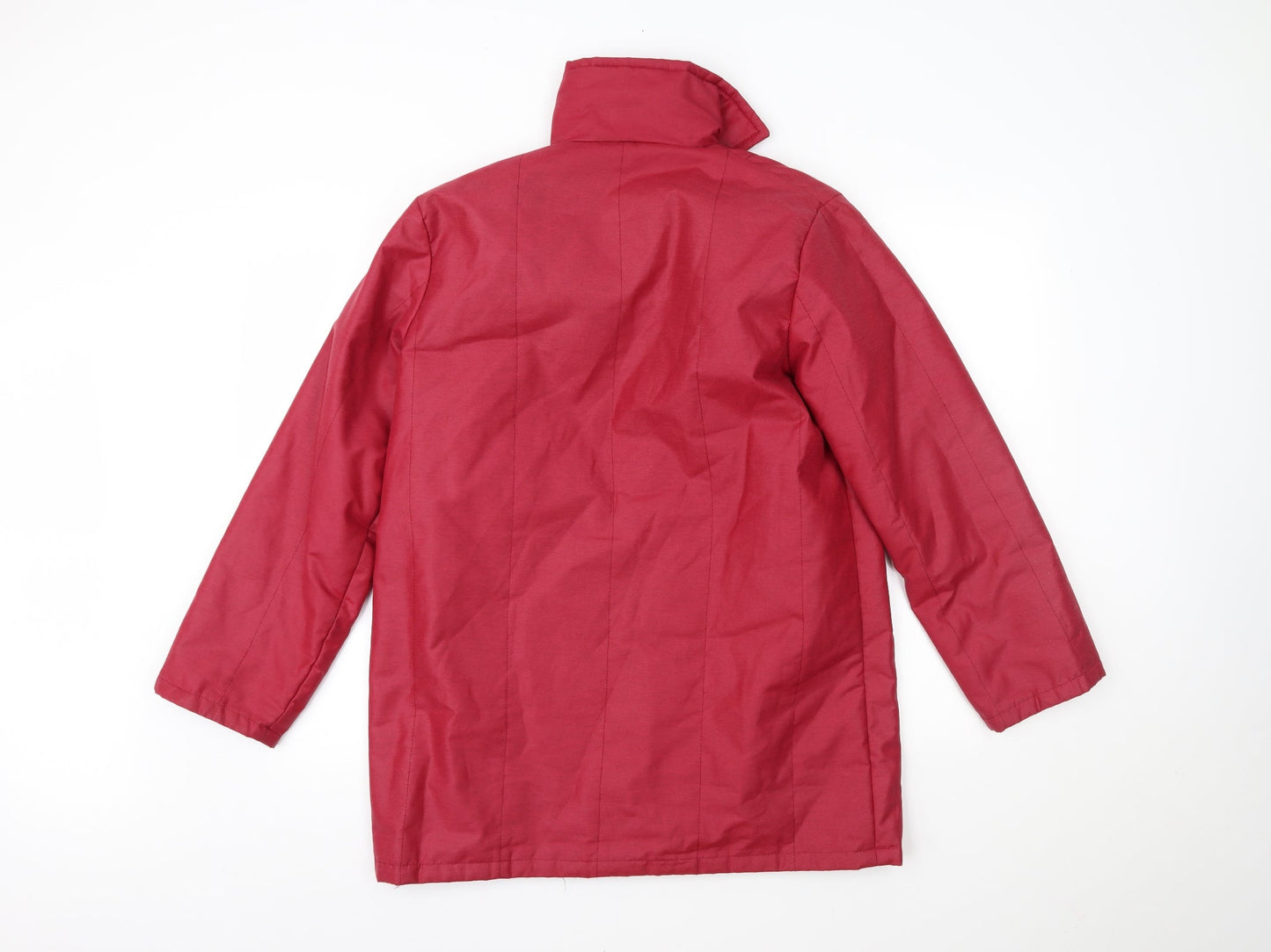 Womens UK Size 14 Preworn Red Overcoat