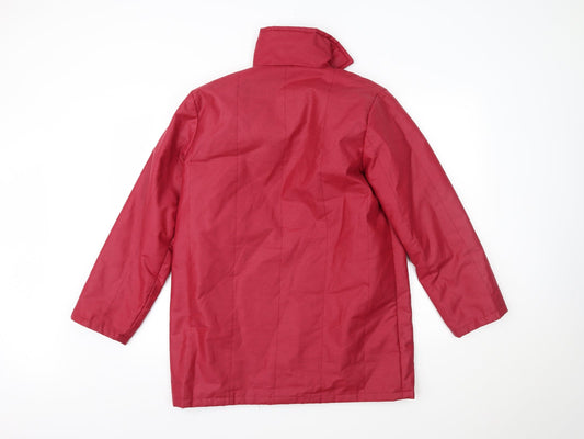 Womens UK Size 14 Preworn Red Overcoat