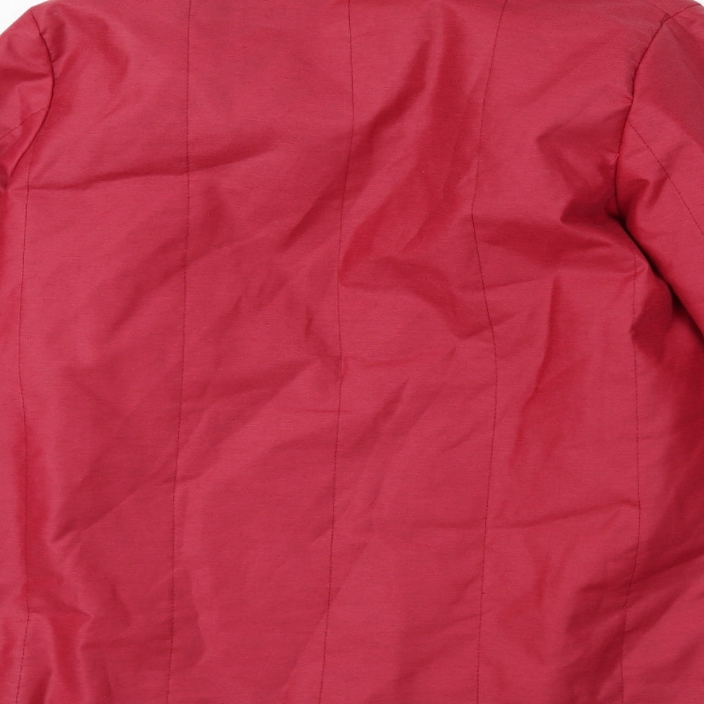 Womens UK Size 14 Preworn Red Overcoat