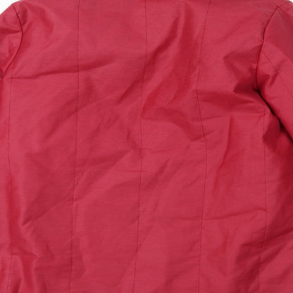 Womens UK Size 14 Preworn Red Overcoat