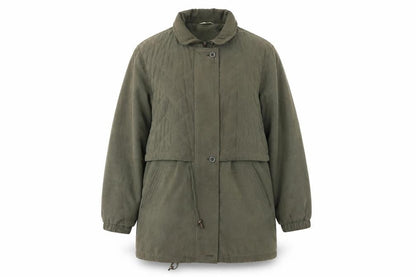 Womens UK Size 16 CANDA Green Overcoat