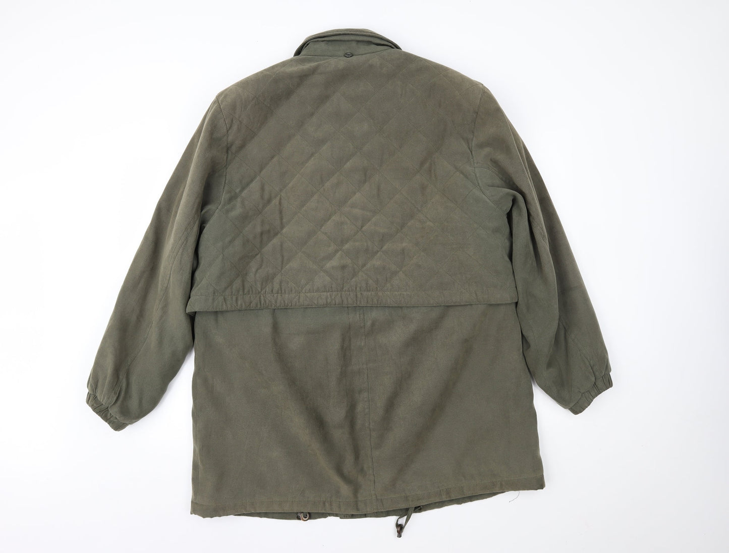Womens UK Size 16 CANDA Green Overcoat