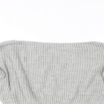 PRETTYLITTLETHING Womens Grey   Pullover Jumper Size 6