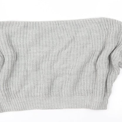 PRETTYLITTLETHING Womens Grey   Pullover Jumper Size 6