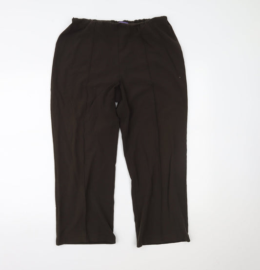 Autonomy Womens Brown   Trousers  Size 14 L25 in