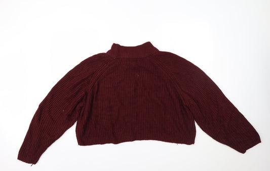 Primark Womens Red   Henley Jumper Size XL